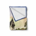 thumbnail image 2 of East Soft Flannel Fleece Throw Blanket, House Formed Old Majestic Building over Lake Designed for Reflection Photo, Cozy Plush for Indoor and Outdoor Use, 70" x 90", Multicolor, by Ambesonne, 2 of 6