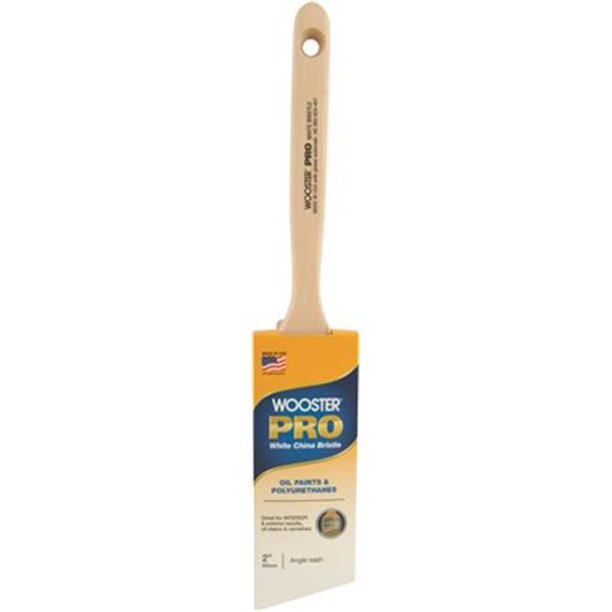 Wooster Brush Company H2132-2 Wooster Pro White China Bristle Angle Sash Brush 2 In.