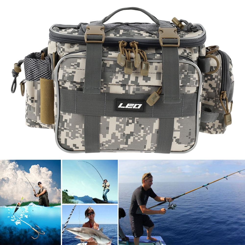 Miuline Fishing Tackle Bag Fishing Backpack Fishing Lures Bait Box Storage Bag Ship