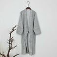 thumbnail image 1 of Lefu Men's Japanese Classic Bathrobe Kimono Yukata Traditional Gown Nightwear Robe, 1 of 9