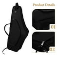 thumbnail image 3 of WEUVEB Saxophone Case with Shoulder Strap and Handle for Easy Portable Alto Sax Storage, 3 of 8