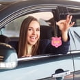 thumbnail image 5 of 12 Piece Set Bohemian Style Car Air Fresheners Lightning Logo Smiling Cowboy Boots Pink Hat Lipstick Fragrance Slices Hanging Sliced Essential Oil Pendants Aroma Decorations, Suitable for Car Interio, 5 of 5