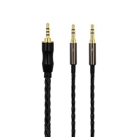 16-Strand 4.4mm 3.5mm 2.5mm 6N OCC Balanced Cable 4.9ft Compatible with S0NY MDR-Z7 Z1R DENON D7100 D7200 Beyer T1 T5P HIFIMAN Ananda Sundara HE6se HE560 HE400se HE1000se Arya Earphones