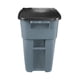 thumbnail image 1 of Rubbermaid Commercial BRUTE Recycling Bote de Basura con Tapa Abatible, 50 Galones, Gris, 1 of 10