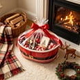 thumbnail image 6 of Christmas Cotton Rope Woven Storage Basket with Santa Claus Design,15x11x6 Inch Organizer Basket for Holiday Decor and Gift Giving 14.96*9.84*5.91IN, 6 of 9