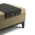 Simpli Home Oregon Storage Ottoman Bench with Tray