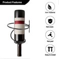 thumbnail image 4 of Pack Of 6 Wall Mounted Wine Racks - Red Wine Bottle Display Holder With Screws, Metal Hanging Wine R, 4 of 5