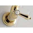 thumbnail image 4 of Kingston Brass KS3102BAL Heirloom Wall Mount Pot Filler Kitchen Faucet, Polished Brass, 4 of 5