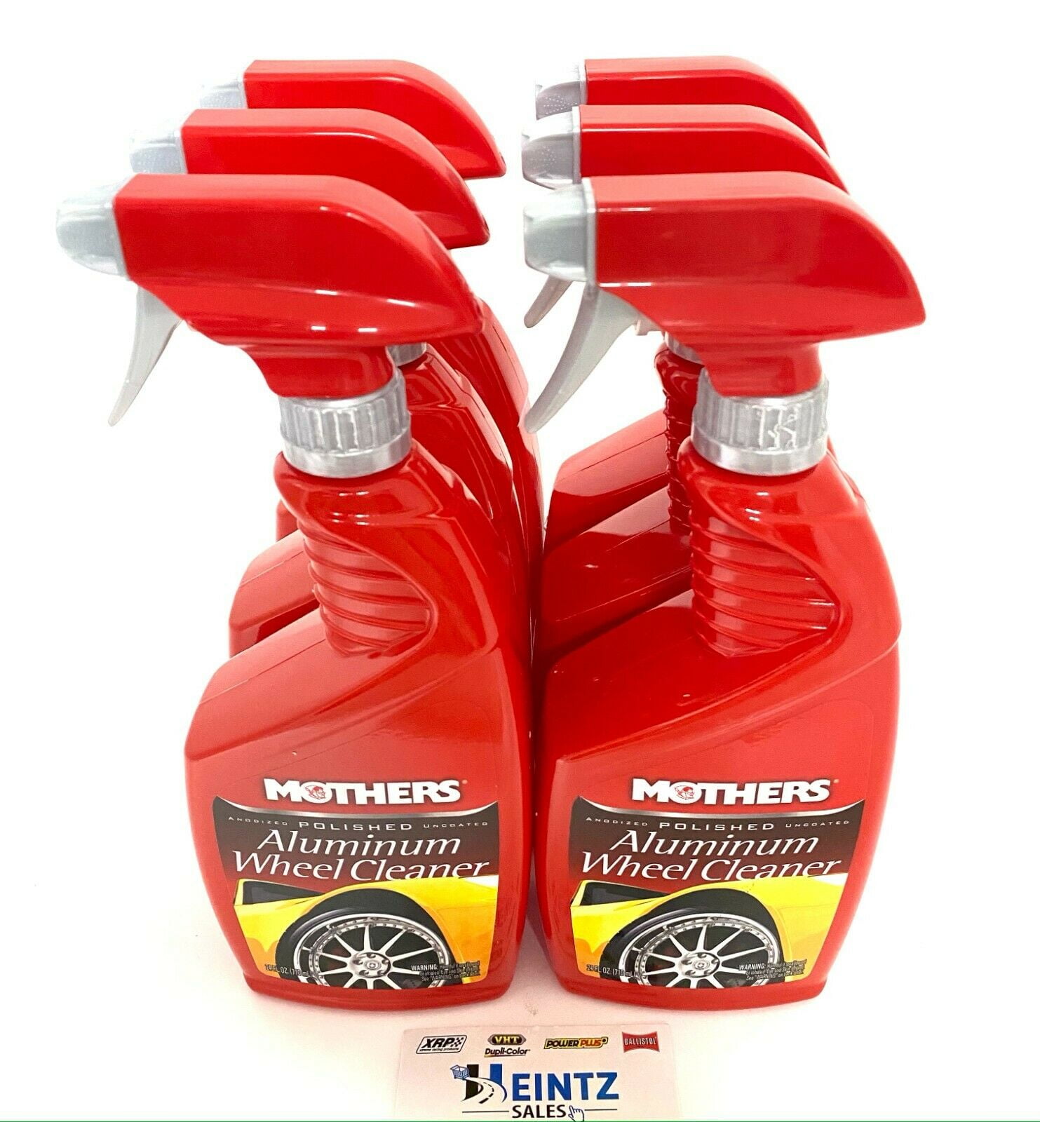 MOTHERS 06024 Polished Aluminum Wheel Cleaner 6 PACK Dissolves Dust
