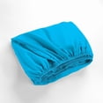 thumbnail image 4 of Fitted Sheet, 500 Thread Count Egyptian Cotton Fitted Sheet – 1 Piece Only, Deep Pocket (10-12”) Fitted Sheet, Cal-King (72" x 84") Size, Turquoise, 4 of 5