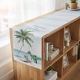 thumbnail image 6 of Table Runners 60 Inches Long Dress Scarves, Coastal Farmhouse Kitchen/Dining Table Runner, Small Coffee Tablerunners, Summer Beach Nautical Ocean Palm Tree 13x60 Inch, 6 of 9