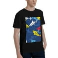 thumbnail image 2 of Bingfone Cartoon Shark Men'S Loose Fit Short-Sleeve Pocket T-Shirt, 2 of 7