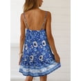 SHIBEVER Womens Dress Summer Casual Sleeveless Floral Dress for Women ...