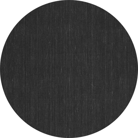 Ahgly Company Indoor Round Abstract Gray Contemporary Area Rugs, 4' Round