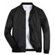 thumbnail image 1 of Chaquetas Hanzidakd para hombre, abrigos de invierno y otoño, manga larga, color liso, cuello alto, bolsillo con cremallera completa, ligeras, gabardinas holgadas, cárdigan informal, tops, negro, L, 1 of 8