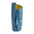thumbnail image 1 of Abstracto cara humana florero nórdico Oficina hogar de Estilo azul2 Zulema Jarrón de rostro humano, 1 of 8