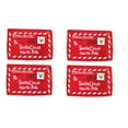 thumbnail image 4 of COMPUKAS 15Pcs Santa Claus Envelopes Red Fabric Christmas Tree Ornaments Reusable Decorations, 4 of 6