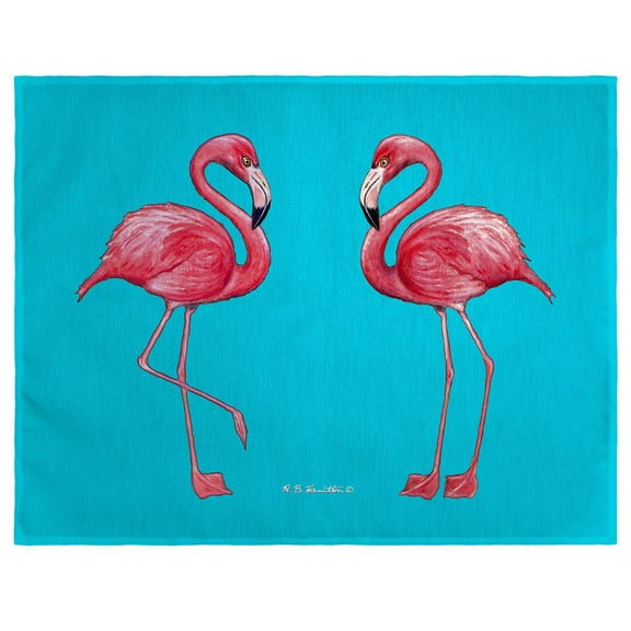 Betsy Drake Interiors Flamingos Place Mat Set of 4