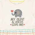 thumbnail image 4 of Inktastic Aunt and Uncle Love Me Nephew Girls Baby Dress, 4 of 5