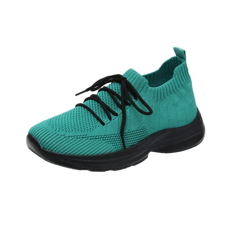 

AnuirheiH Women Shoes Lace Up Sneakers Color Solid Color Shoes Plus Size Sports Casual Shoes Clearance Under $10