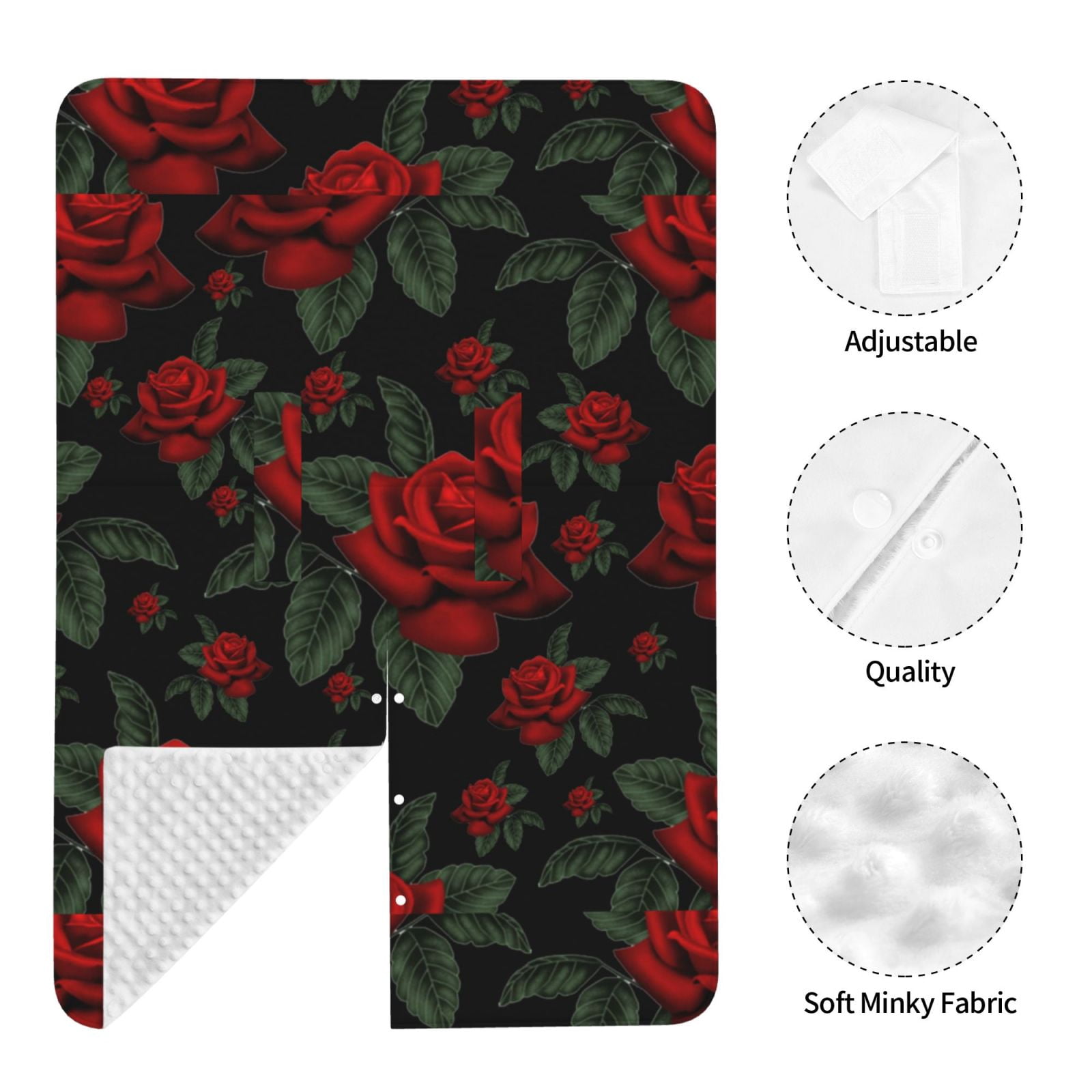 Car Seat Cover Baby - Roses Breathable Infant Car Seat Cover for Baby Carseat, Lightweight Comfort Baby Essentials Must Haves Newborn Stuff for Girl Boy