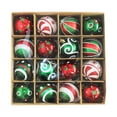 thumbnail image 5 of HongHeng Clearance Under $2.00 Christmas Tree Pendant Christmas Gift Box Set Painted and Electroplated Round Pendant Electroplated Christmas Decoration, 5 of 9