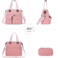 thumbnail image 4 of Canvas Tote Bag With Multi Pockets for Women,Shoulder Handbag,Nurse Bag for Work,Crossbody Purse,Top Handle Satchel, 4 of 8