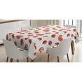 thumbnail image 1 of Ambesonne Watercolor Tablecloth Rectangular Table Cover, Strawberry Blueberry, 60"x90", Slate Blue Vermilion, 1 of 3