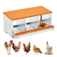 thumbnail image 1 of EDTara Large Vented Metal Chicken Egg Laying Box, 3/4-Compartment Nesting Box for Poultry Egg Collection**, 1 of 6