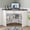 White, variant on 31.5" Triangle Corner Office Desk with Drawer and Open Storage Shelves, Farmhouse Computer Desk for Home Office