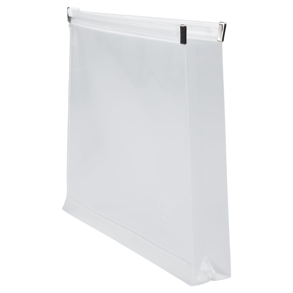 JAM Paper Plastic Envelopes with Zip Closure, Small, 4 1/2 x 6 1/2, Clear, 3/Pack
