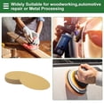 thumbnail image 3 of 30 Pcs Circle Sandpaper 60 Grit Hook and Loop Sanding Sheets Universal for Automotive Refinishing Woodworking 7.87"x7.87" Alumina Yellow, 3 of 7