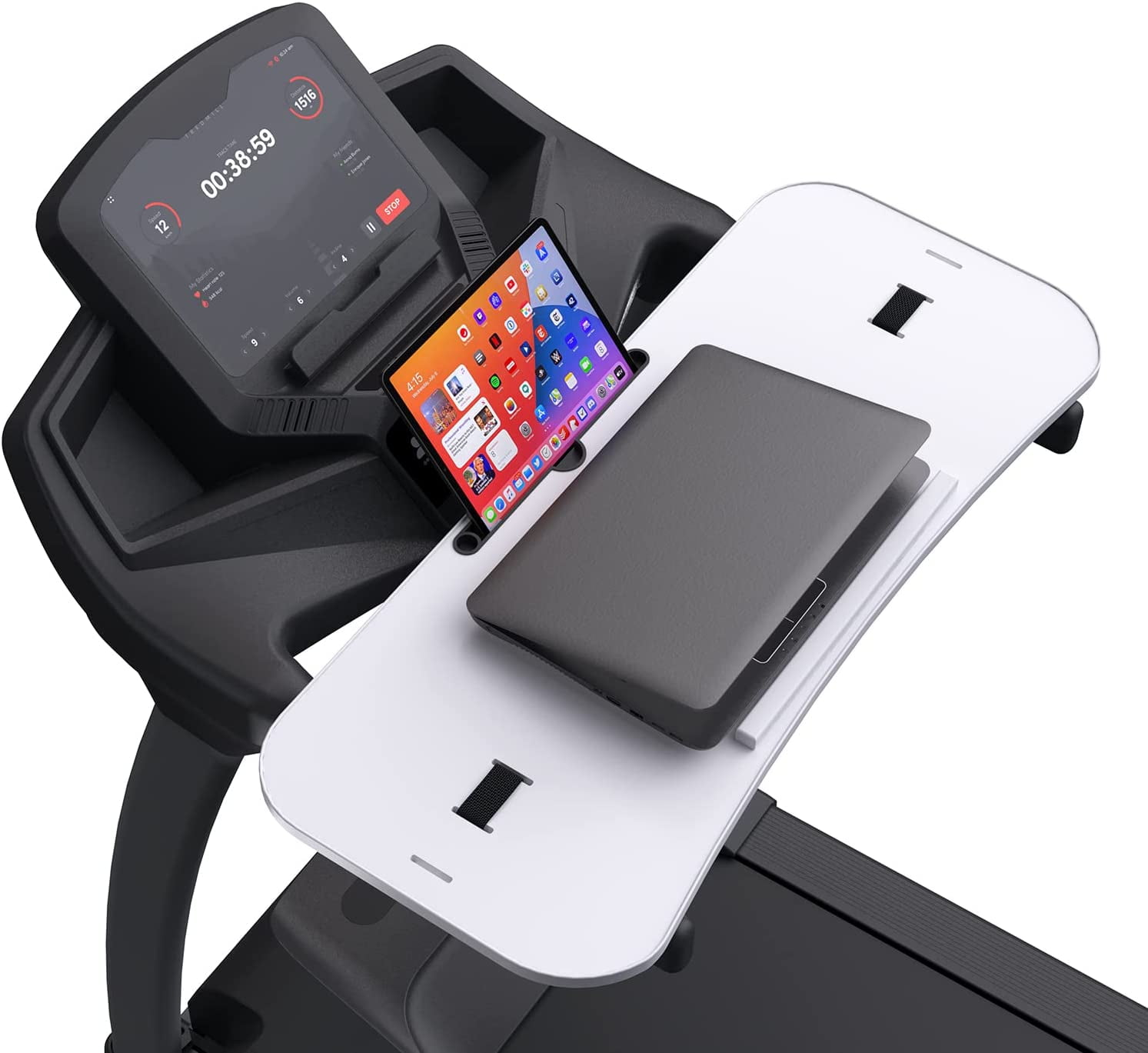 Treadmill Desk Attachment, Upgrade 36 inch Universal Treadmill Laptop Desk Ergonomic Platform