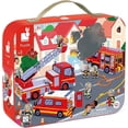 thumbnail image 2 of Janod - Puzzle de 24 Pièces Pompiers avec Poster - Développe Mémoire & Dextérité - Coloré et Captivant - Pour Enfants de 3 Ans+, 2 of 2