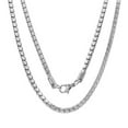 thumbnail image 1 of Mens Stainless Steel Silver Plated Ip Box Chain, 1 of 1