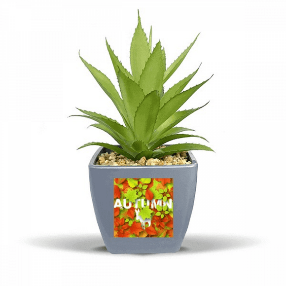 Deciduous Maple Autumn Donkey Fake Pineapple Flower Pot Vase Mini Decor
