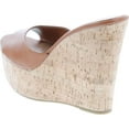 thumbnail image 3 of BAMBOO Women's Clear Band Platform Wedge Slide, 3 of 7