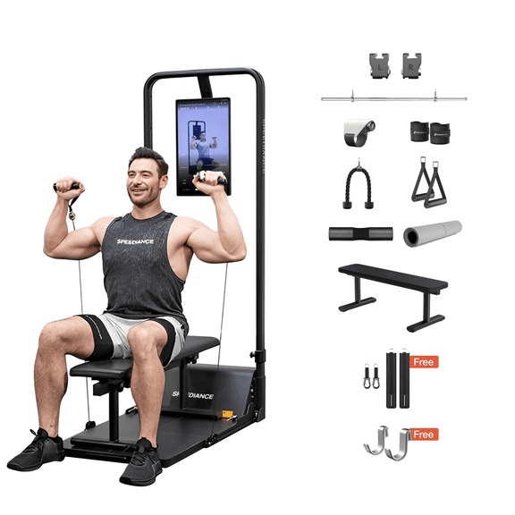 Speediance AI Smart Home Gym, All-in-One Digital Weight Workout Machine for Squat, Strength, Cardio, HIIT