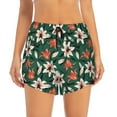 thumbnail image 2 of Fotbe Lilies Flowers Womens High Waist Running Shorts Athletic Workout Quick Dry Shorts for Women with Pockets Gym Yoga Summer Shorts-Medium, 2 of 9
