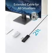 Anker 4-Port USB 3.0 Data Hub Adapter Ultra-Slim Splitter with 2 ft Cable