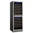 thumbnail image 7 of Edgestar Cwr1553dd 142 Bottle 24" Built-In Or Free Standing Dual Zone Double Door Wine, 7 of 7