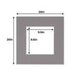 thumbnail image 3 of Charcoal Acid Free 20x20 Picture Frame Mats with White Core Bevel Cut for 10x10 Pictures - Fits, 3 of 4
