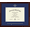 Royal Blue, variant on University of California Riverside Diploma Frame, Document Size 11" x 8.5"