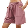 thumbnail image 3 of FAIWAD Womens Sweat Shorts Casual Summer Loose Athletic Shorts Drawstring Waist Running Shorts with Pockets, 3 of 4