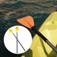 thumbnail image 3 of 1 Paire de Planches de Paddleboard Paddleboard Réglable 4 Pièces pour Surf en Bateau, 3 of 9