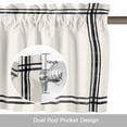 thumbnail image 6 of Pure Apricot Kitchen Curtain Valances for Windows Farmhouse Short Curtains, Simple Solid Color Rod Pocket Valance Curtain for Bedroom Cafe Living Room, 6 of 8