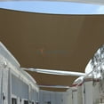 thumbnail image 4 of Sunshades Depot 8' x 8' Sun Shade Sail Square Permeable Canopy Beige Custom Size Available Commercial Standard, 4 of 6