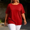 thumbnail image 3 of Bixock Women's Maternity Tops Short Sleeve Maternity Shirts Crew Neck Maternity Shirts Soft Breathable Pregnant Tops Comfortable Maternity Clothings, 3 of 7