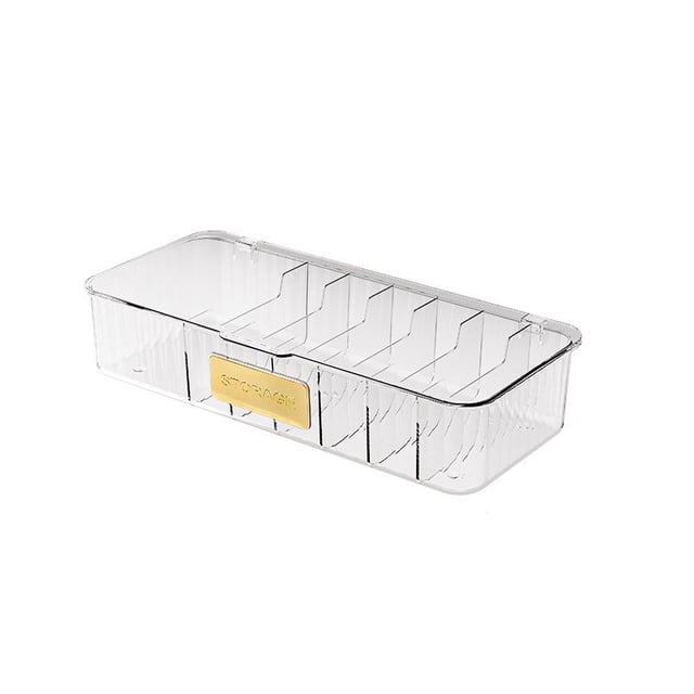 Data Cable Organizer, Charging Cord Box, Multi-Compartment, Tidy, Durable – Ideal for Desktops, Drawers, Suitable for Tech Users, Office Workers, White