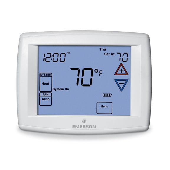 White Rodgers Emerson 1F95-1277 Touchscreen 7-Day Programmable Thermostat, White CA3